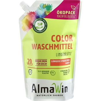 Almawin color folyékony mosószer koncentrátum színes ruhákhoz hársfavirág kivonattal - 20 mosásra 1500 ml