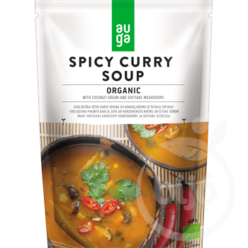 Auga bio vegán organikus fűszeres curry krémleves 400 g