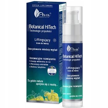 Ava botanical hitech lifting hatású bőrfiatalító anti-aging pumpás nappali arckrém 50 ml