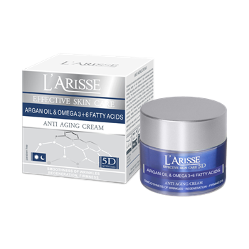 Ava larisse bőrfeszesítő és ráncfeltöltő hatású arckrém 65+ argán olaj és omega 3+6 olaj 50 ml