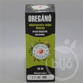 Bálint oregánó kukoricacsíra-olajos kivonata 50 ml