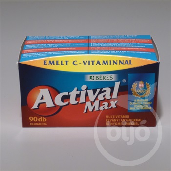Béres actival max multivitamin filmtabletta 90 db