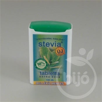 Stevia tabletta mellékíz mentes 100 db