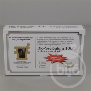 Bio-Szelénium 100+cink+vitaminok tabletta 60 db