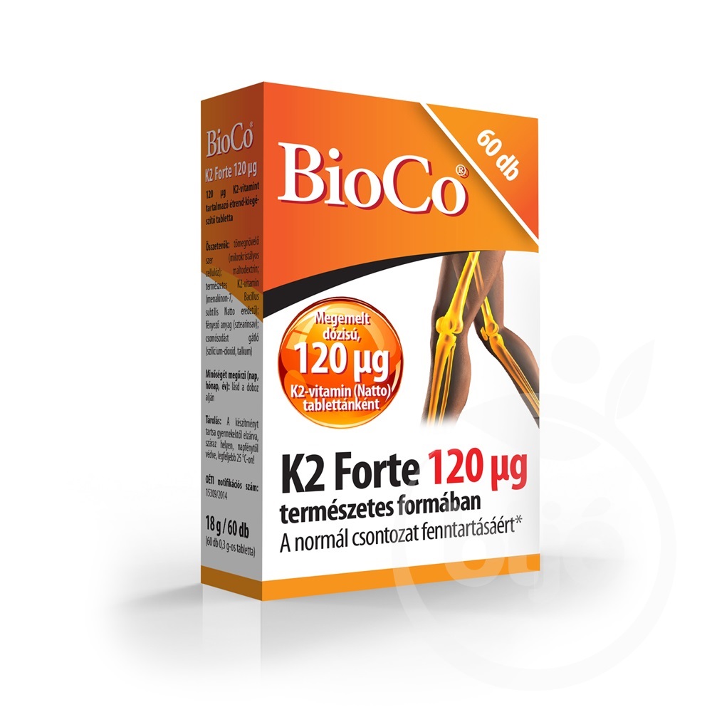 BIOCO K2 Vitamin tabletta 90 db - K-vitamin - Gyógynövénysziget Bio webáruház
