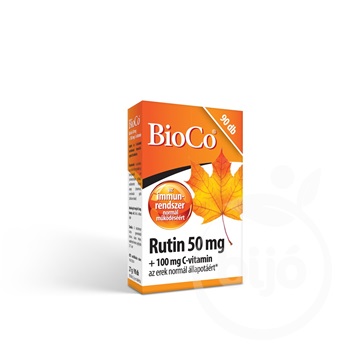 Bioco rutin 50 mg+100 mg c-vitamin kapszula 90 db