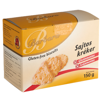 Barbara gluténmentes kréker sajtos 150 g