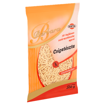 Barbara gluténmentes tészta csiga 200 g