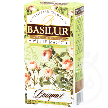 Basilur bouquet white magic tejes oolong tea 25 filter 37,5 g