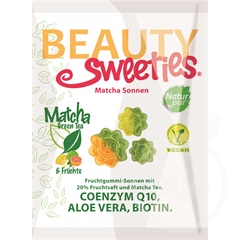 Beauty Sweeties gluténmentes vegán gumicukor matcha napocskák 125 g