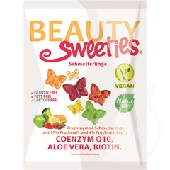 Beauty Sweeties gluténmentes vegán gumicukor pillangók 125 g