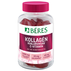Béres kollagén, hialuronsav, c-vitamin cukormentes gumitabletta 50 db