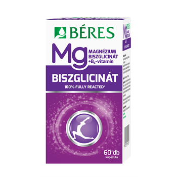 Béres magnézium biszglicinát+b6 kapszula 60 db