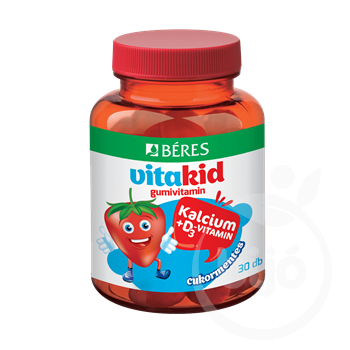 Béres vitakid kalcium+d3 vitamin gumivitamin 30 db