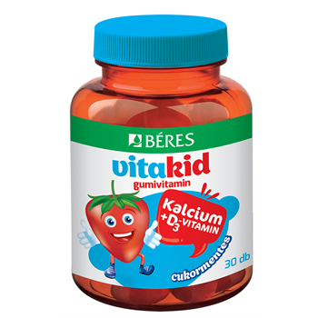 Béres vitakid kalcium+d3 vitamin gumivitamin 30 db