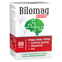 Bilomag forte 120mg gingko biloba kivonatot tartalmazó étrend-kiegészítő kapszula 60 db