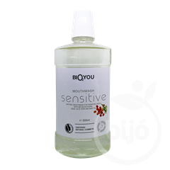Bio2you natúr szájvíz sensitive aloe vera, homoktövis, mentaolaj és zsálya kivonattal 500 ml