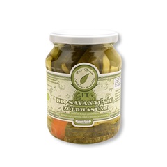 Bio Berta bio zöldhasúak (cukkíni, almapaprika, sárgarépa, zöld papadicsom, paprika) savanyúság 720 ml