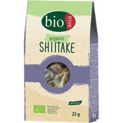Bioasia bio szárított shiitake gomba 25 g