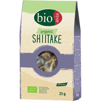 Bioasia bio szárított shiitake gomba 25 g