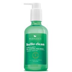 Biobalance hello clean faggyútermelést szabályozó arclemosó gél szalicilsavval kombinált és zsíros bőrre 250 ml