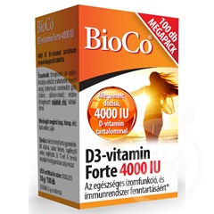 Bioco d3-vitamin forte 4000iu tabletta 100 db