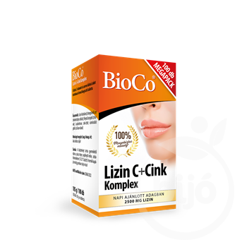 Bioco lizin c+cink komplex megapack tabletta 100 db