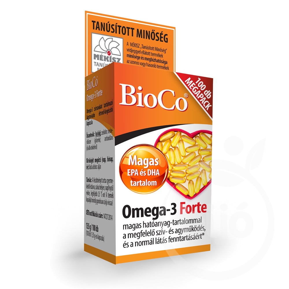 Bioco omega3 forte kapszula 100 db áruház bijo.hu