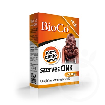 Bioco szerves cink tabletta 60 db