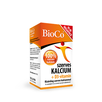 Bioco szerves kalcium+d3-vitamin megapack tabletta 90 db