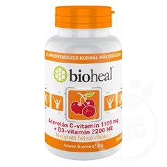 Bioheal acerolás c-vitamin 1100mg+d3 vitamin 2200ne 105 db