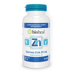 Bioheal szerves cink 25mg tabletta 70 db