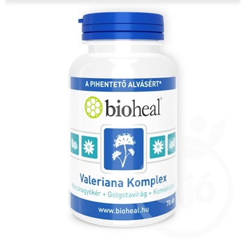 Bioheal valeriana komplex (macskagyökér+golgotavirág+komlótoboz) kapszula 70 db