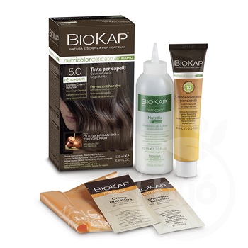 Biokap nutricolor rapid tartós hajfesték nr 5.0 natural light chestnut 135 ml