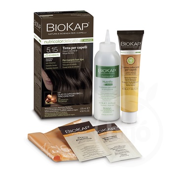Biokap nutricolor rapid permanent hair dye nr 5.15 ash chestnut 135 ml