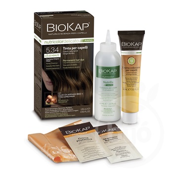 Biokap nutricolor rapid tartós hajfesték nr 5.34 honey chestnut 135 ml