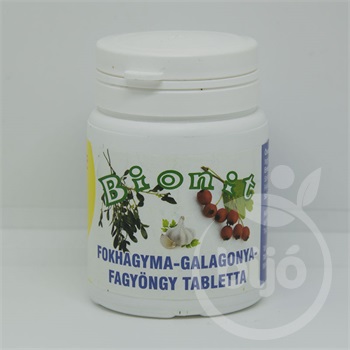 Bionit fokhagyma-galagonya fagyöngy tabletta 150 db