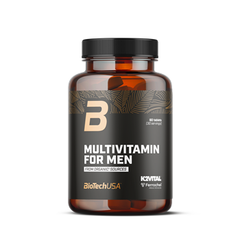 Biotech multivitamin for men from organic sources tabletta 60 db