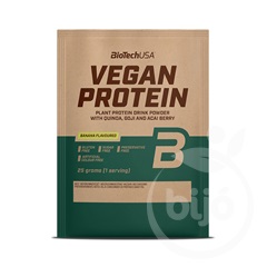 Biotech vegan protein banán ízű fehérje italpor 25 g