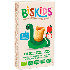 Biskids fruit filled biokeksz almapürével töltve 120 g