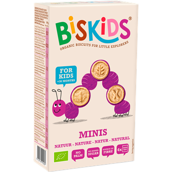 Biskids minis biokeksz natural, alma ízzel gyerekeknek 120 g