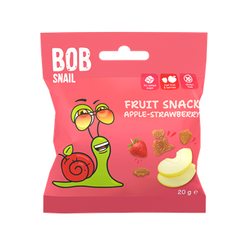 Bob Snail gyümölcs snack alma-eper 20 g