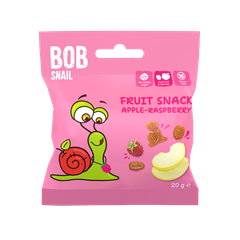 Bob Snail gyümölcs snack alma-málna 20 g