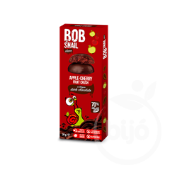 Bob Snail gyümölcs snack étcsokoládéban alma-meggy 30 g