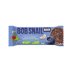 Bob Snail gyümölcsszelet magokkal alma-áfonya-kesudió-quinoa ropogós 35 g