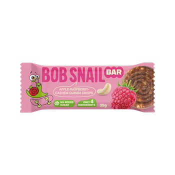 Bob Snail gyümölcsszelet magokkal alma-málna-kesudió-quinoa ropogós 35 g