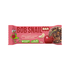 Bob Snail gyümölcsszelet magokkal alma-meggy-kesudió-quinoa ropogós 35 g