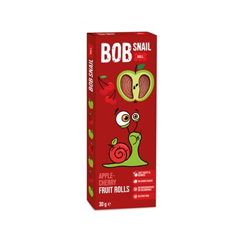 Bob Snail gyümölcstekercs alma-meggy 30 g