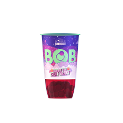 Bob bubble tea fekete teából készült üdítőital eper és málnalével, áfonyalevet tartalmazó italgyöngyökkel 360 ml