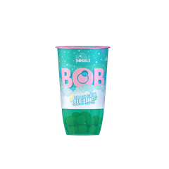 Bob bubble tea zöld teából készült üdítőital citrom- és almalével, limelét tartalmazó italgyöngyökkel 360 ml